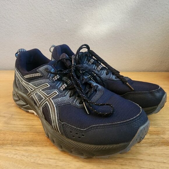 ASICS Gel-Venture 8 Shoes Mens Size 9.5 Blue Black Trail Running Mesh 1011B486 main image 12